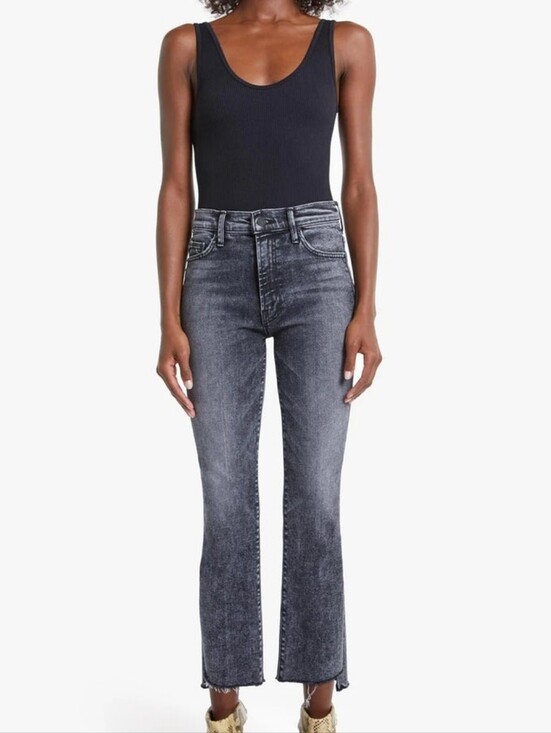 MOTHER Denim - Mint Condition!! MOTHER Denim The Insider Step Crop Fray - Train Stops SZ 28